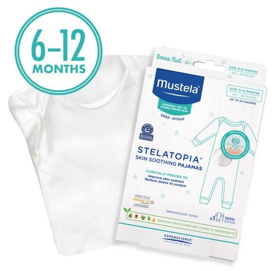 Pijama Mustela para eczema bebê