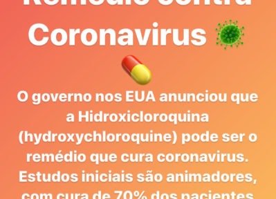 remedio contra coronavirus